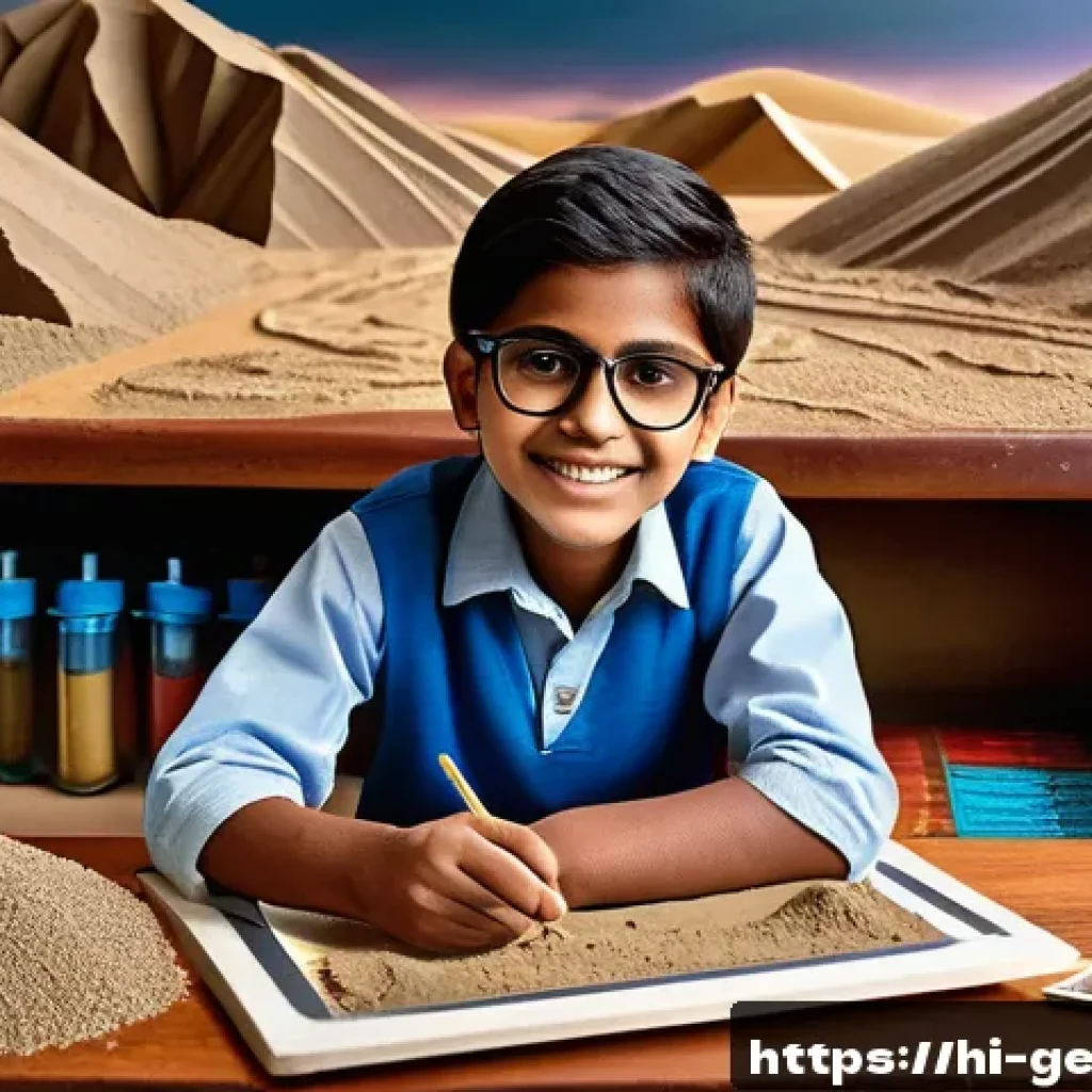 지리학 실습 - A detailed, realistic classroom science laboratory scene focused on earth science experiments for Hi...
